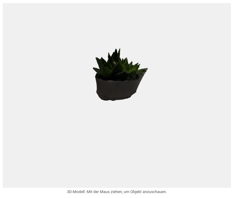 3D Modell auf der Webseite